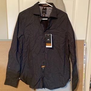 Cactus man black long sleeve button down shirt medium